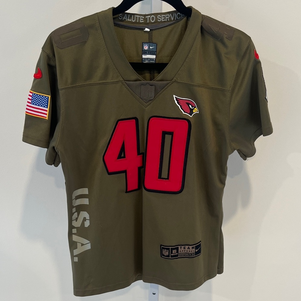 Nike Pat Tillman 40 Salute to Service Green Football Jersey Youth Sz Large